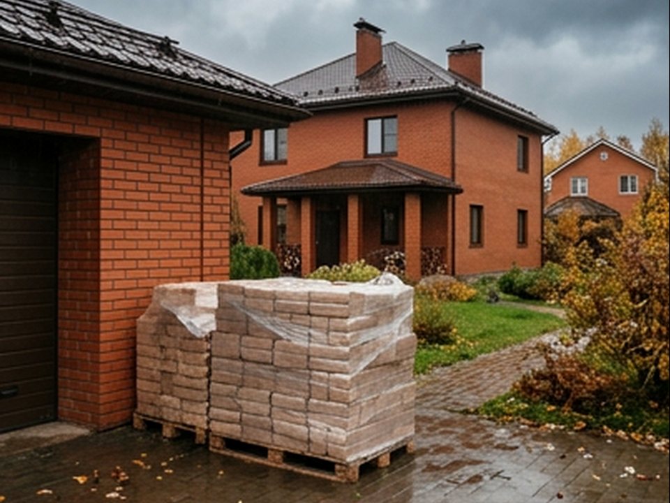 декоративная поленница — Кленовый проспект, 18, Белгород